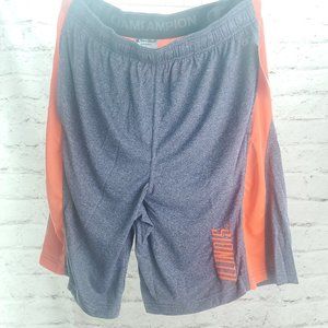 Champion Mens Blue Heather Illinois Fighting Illini Basketball Shorts Size XL